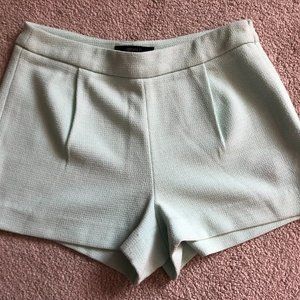 Ladies Forever 21 Pale Pastel Green Knit Dress Shorts, Size S